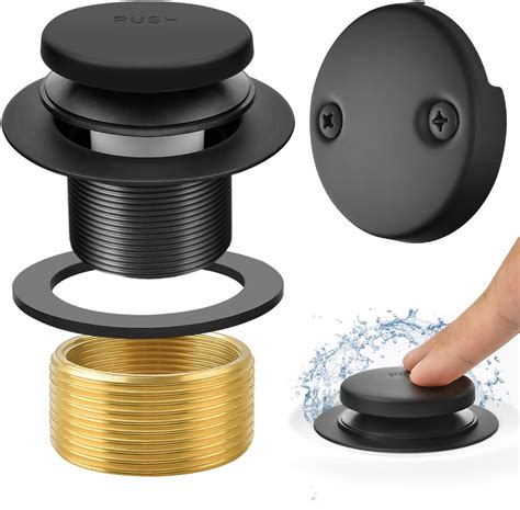 black tub drain and overflow|matte black tub drain stopper.